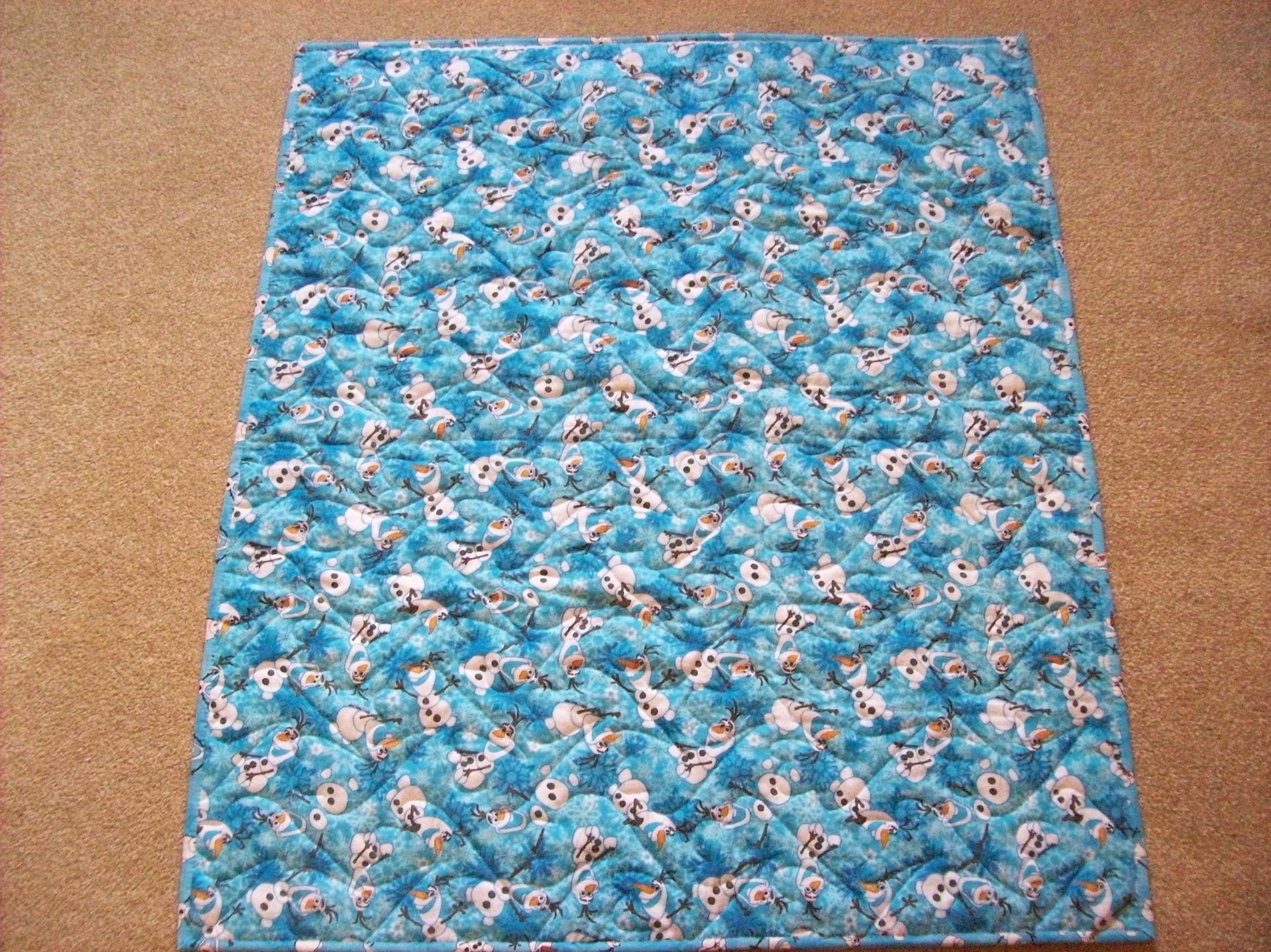 Olaf Quilt - Back View
