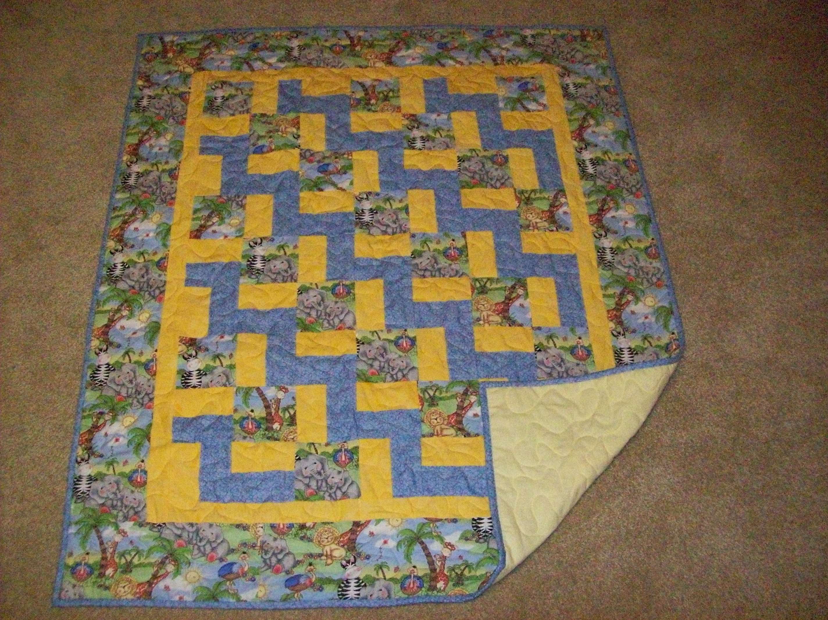 Pieced Bazoople Baby Quilt 2