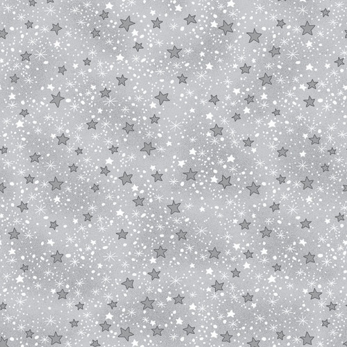 Flannel - Gray Stars
